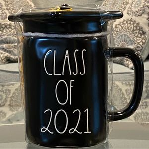 Rae Dunn Class of 2021 Mug with Topper & Tassel